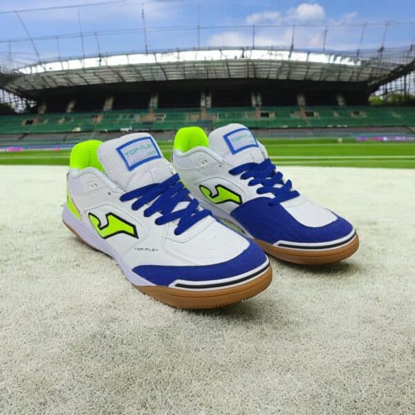 Футзалки Joma Top Flex rebound бел+син