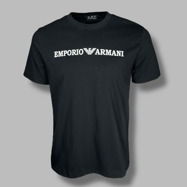 Футболка Emporio Armani 3851 хлопок черный