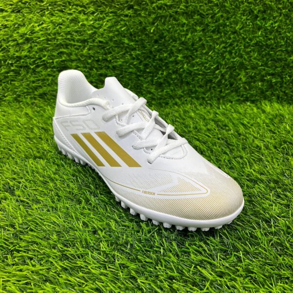 Сороконожки Adidas F50 белый+золотой