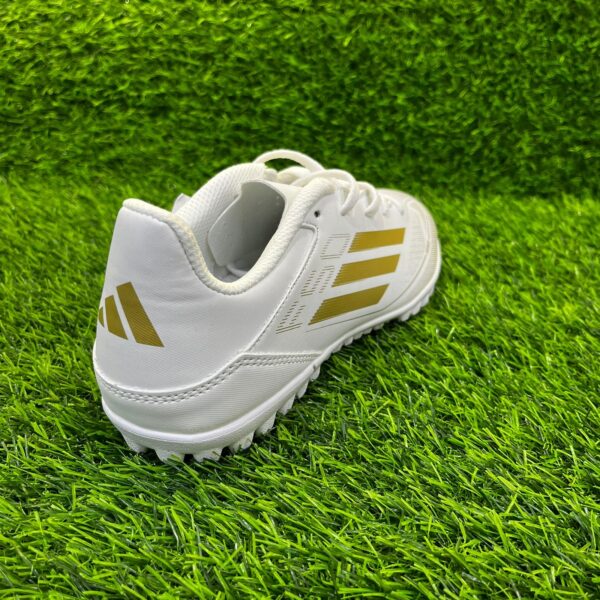 Сороконожки Adidas F50 белый+золотой