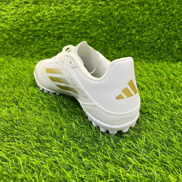 Сороконожки Adidas F50 белый+золотой