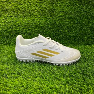 Сороконожки Adidas F50 белый+золотой