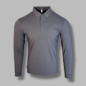 Поло однотонное 61023 с длин. Рукав Серый