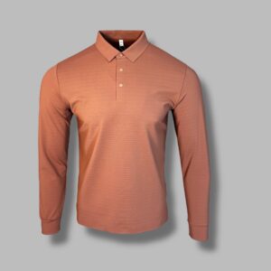 Поло однотонное 61023 с длин. Рукав бордовый