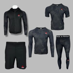 Рашгард 5 в 1 Reebok черный комуфляж