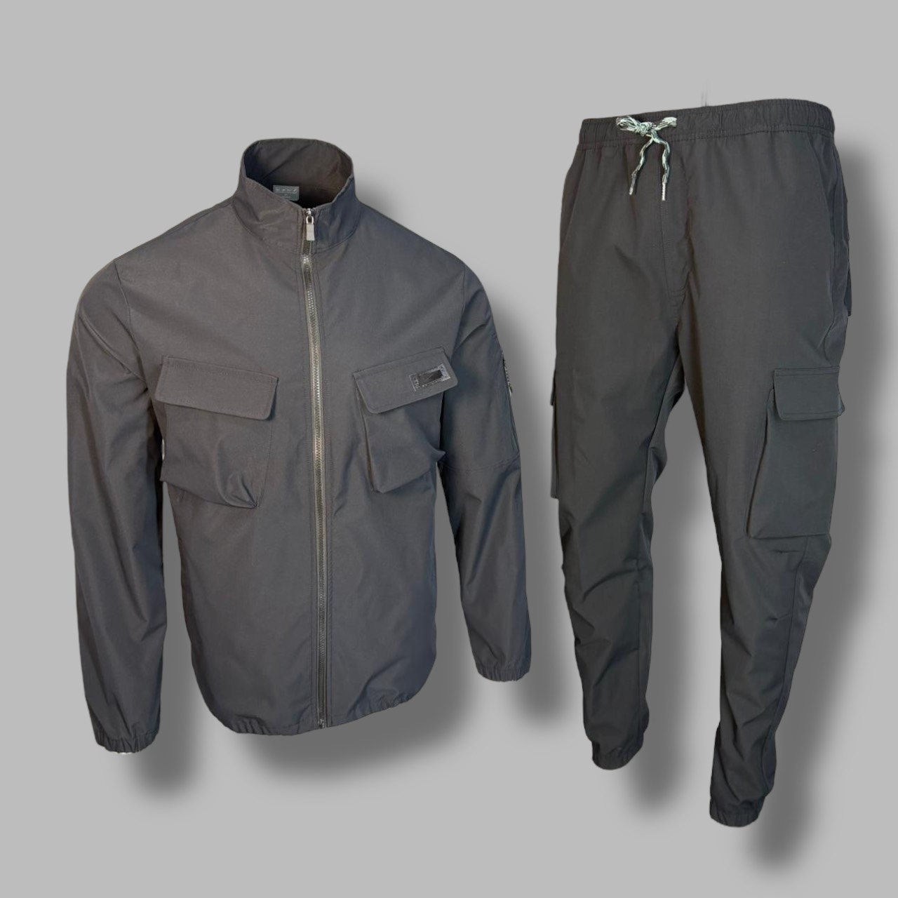 Костюм Adidas 2529 плащевка черный