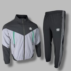 Костюм Adidas 66006 ликра черный + сер