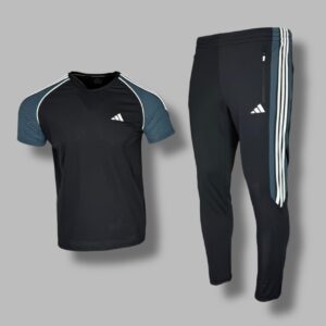 Костюм Футболка+трико Adidas 5576 холодок черный