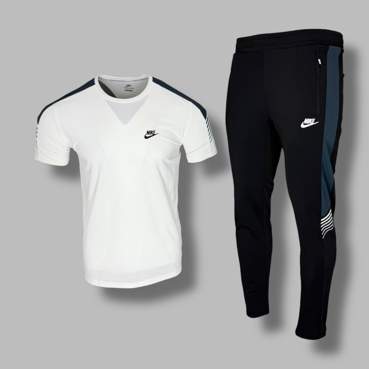 Костюм Футболка+трико Nike 5803 холодок белый