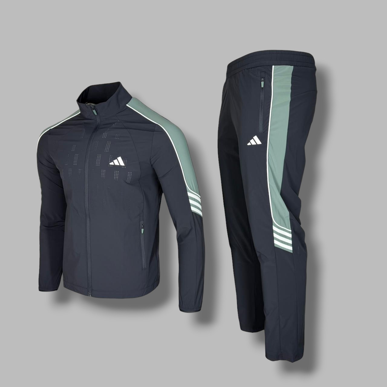 Костюм Adidas H118A холодок тем.синий