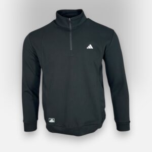 Кофта Adidas 507 с замком хлопок черный