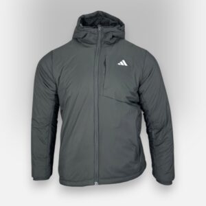 Ветровка осеняя Adidas 2697 плащевка тем.серый