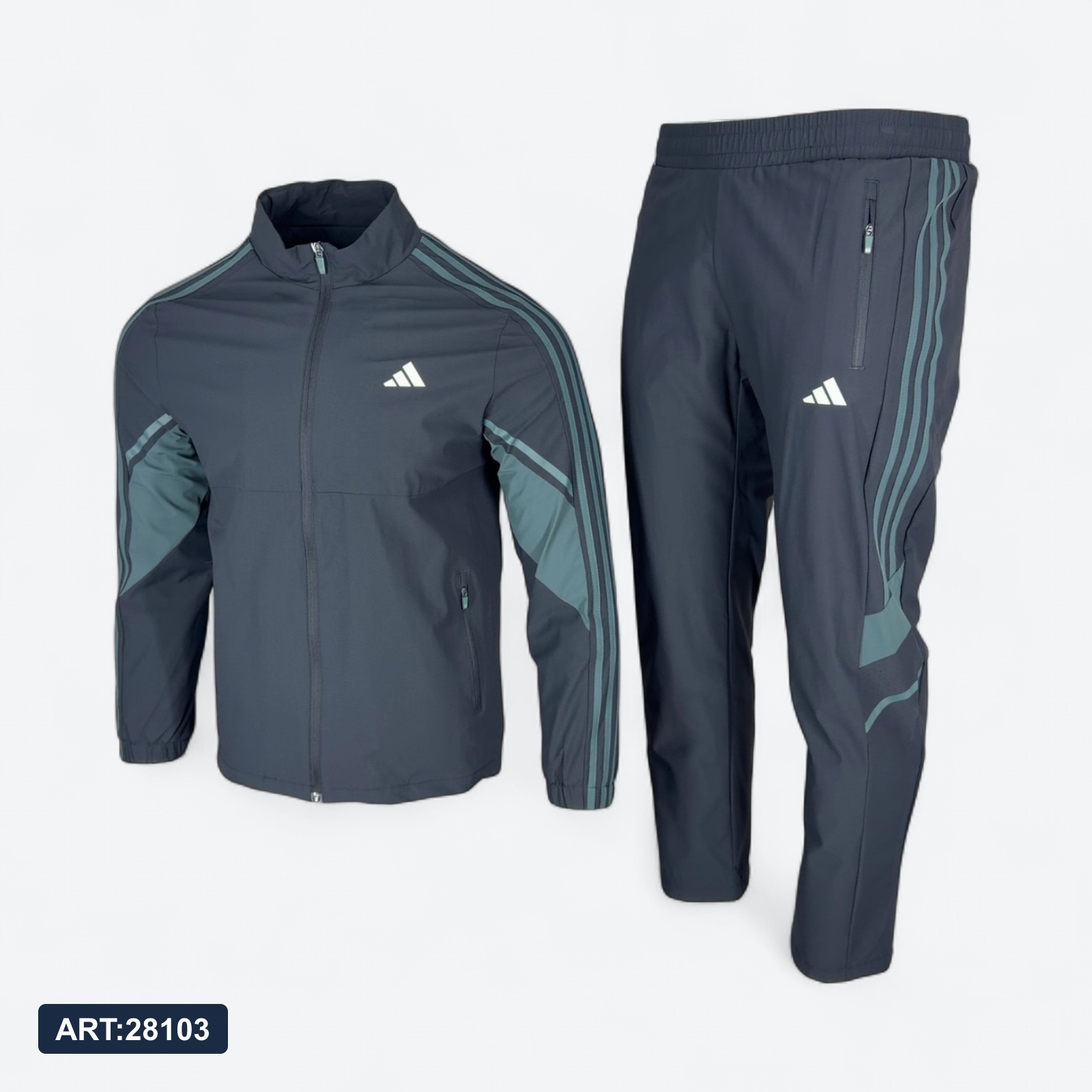 Костюм зимний Adidas 503 ликра тем.синий