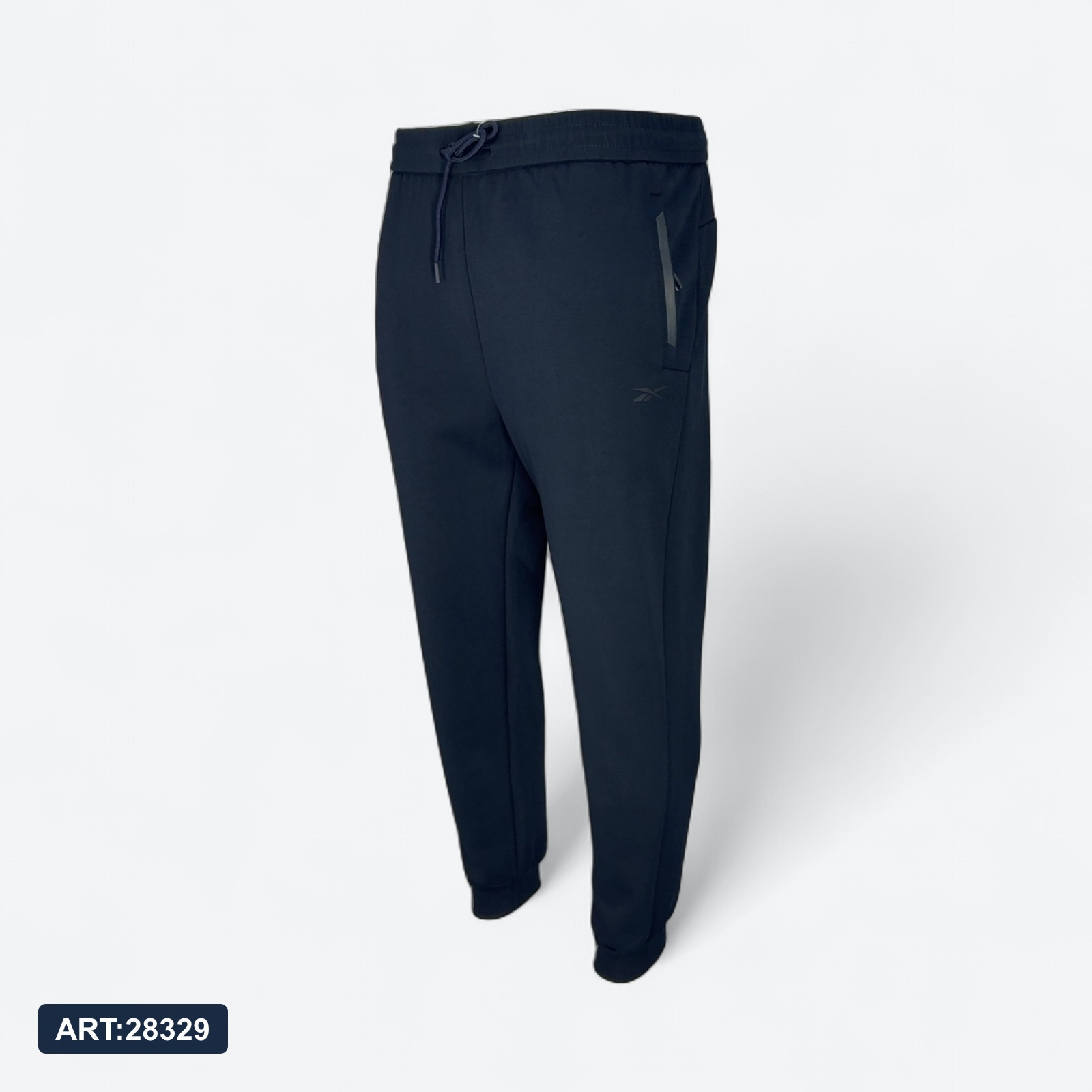 Трико зимнее Reebok 8566 хлопок+флис тем.синий