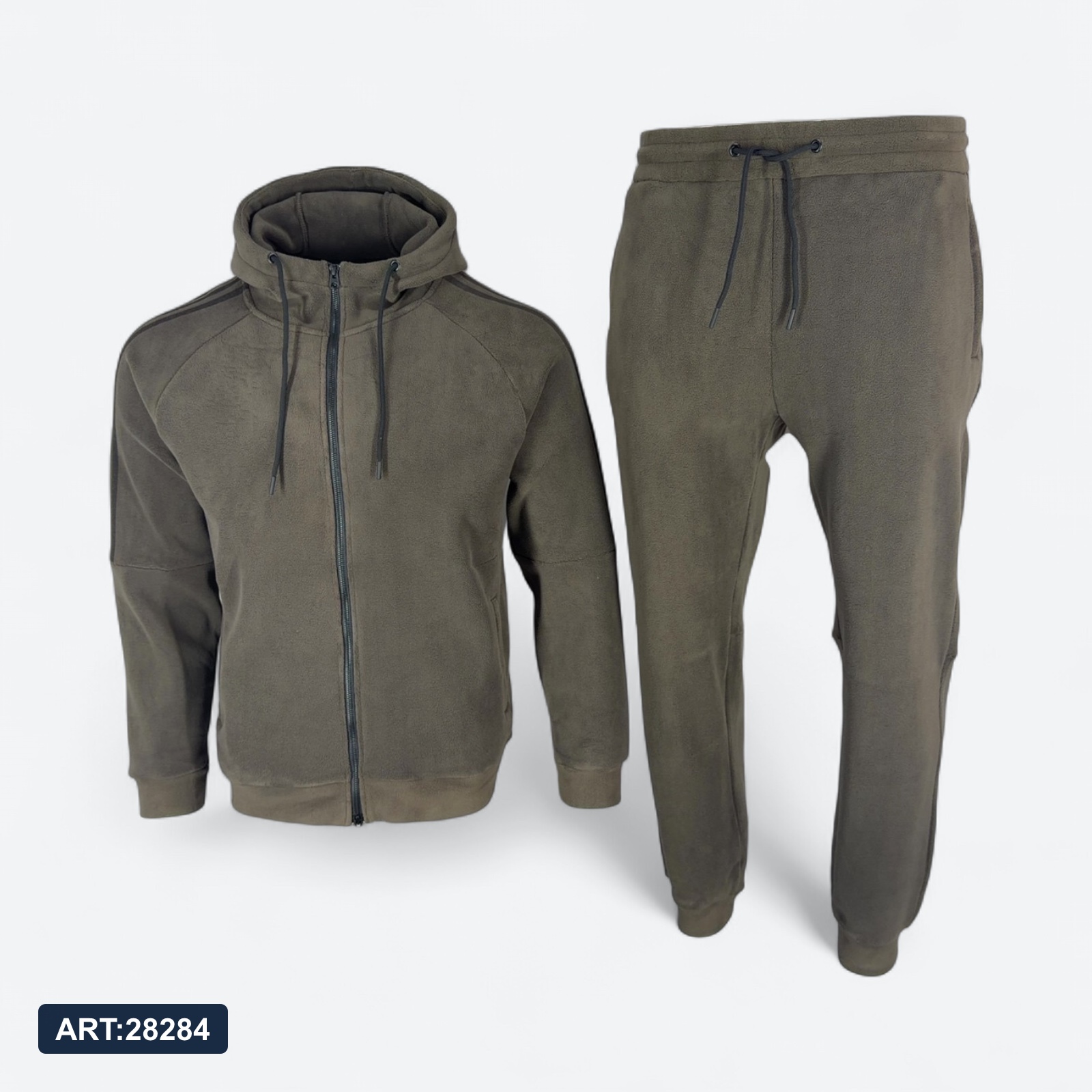 Костюм зимний Adidas 2698 Флис коричневый