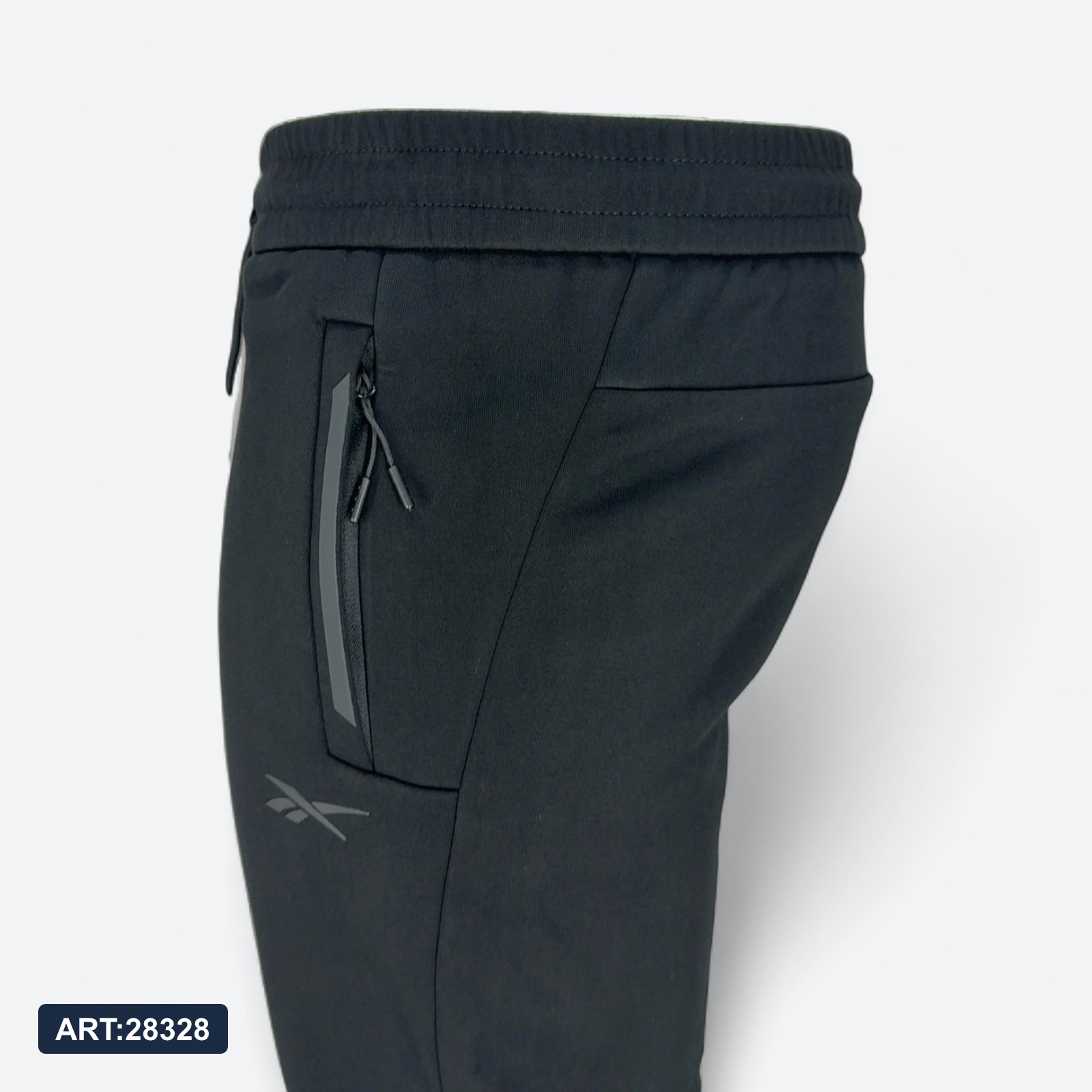 Трико зимнее Reebok 8566 хлопок+флис черный