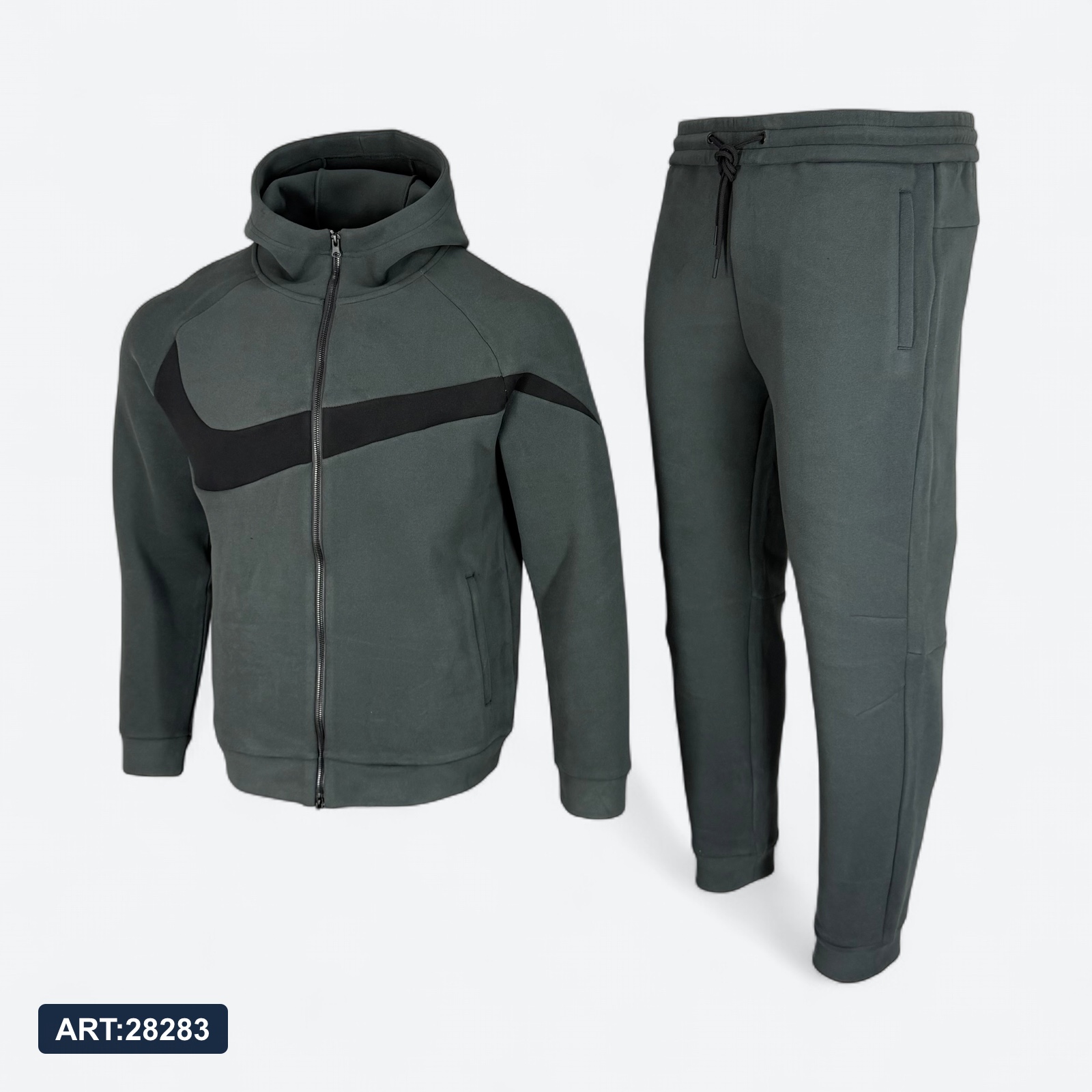 Костюм зимний Nike 2673 флис зеленый