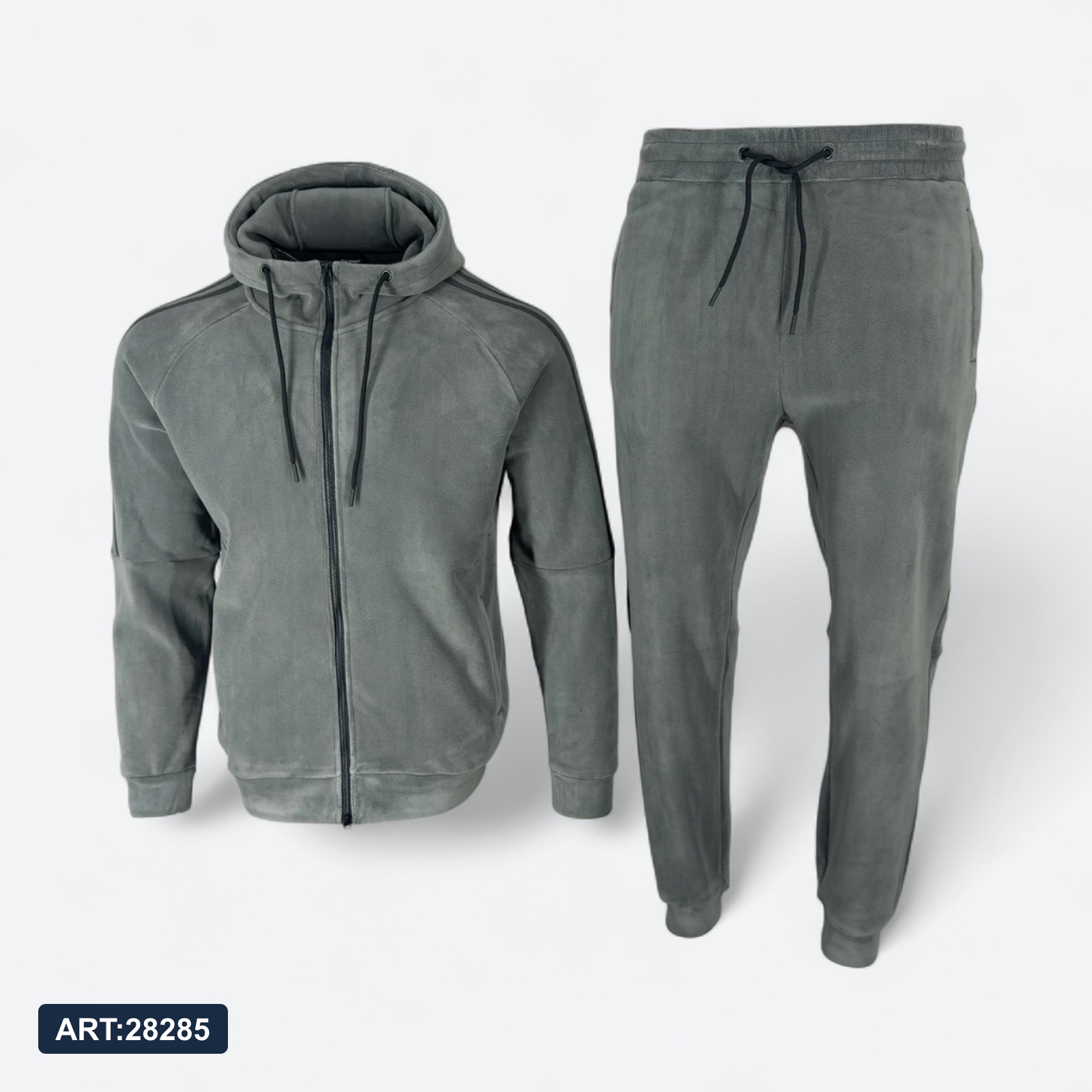 Костюм зимний Adidas 2698 Флис серый