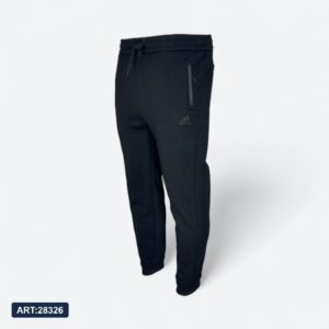 Трико зимнее Adidas 8566 хлопок+флис черный