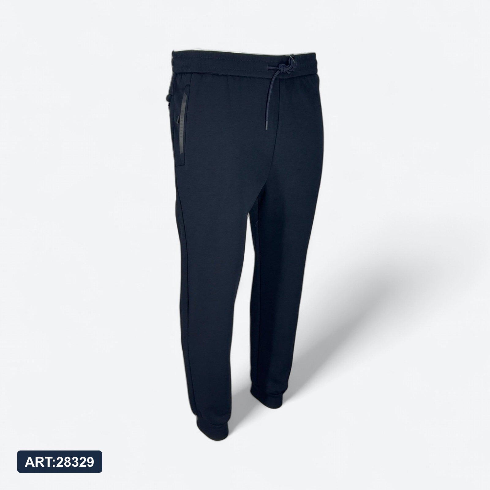 Трико зимнее Reebok 8566 хлопок+флис тем.синий
