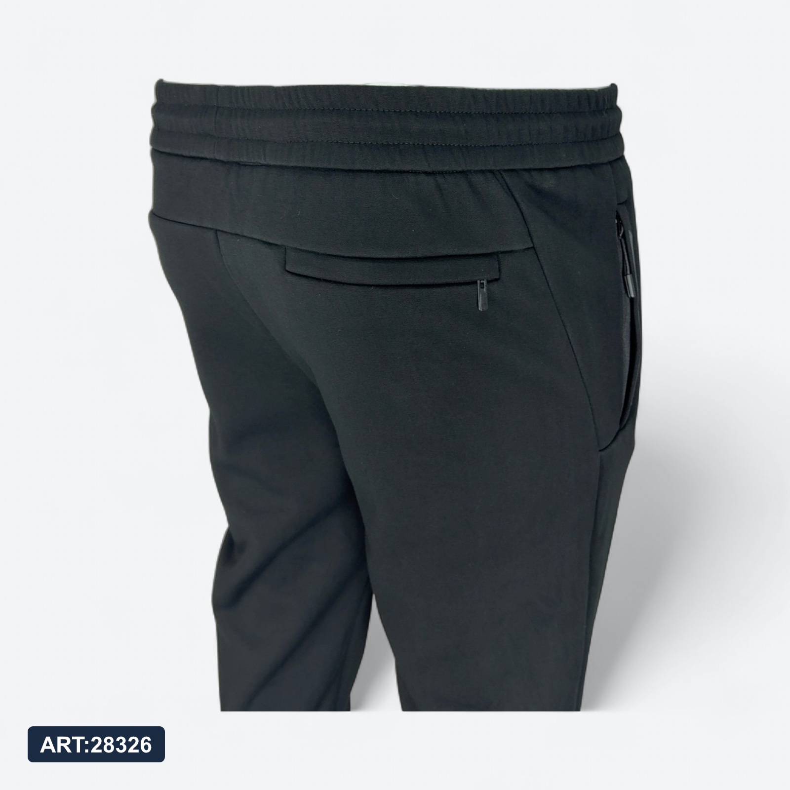 Трико зимнее Adidas 8566 хлопок+флис черный