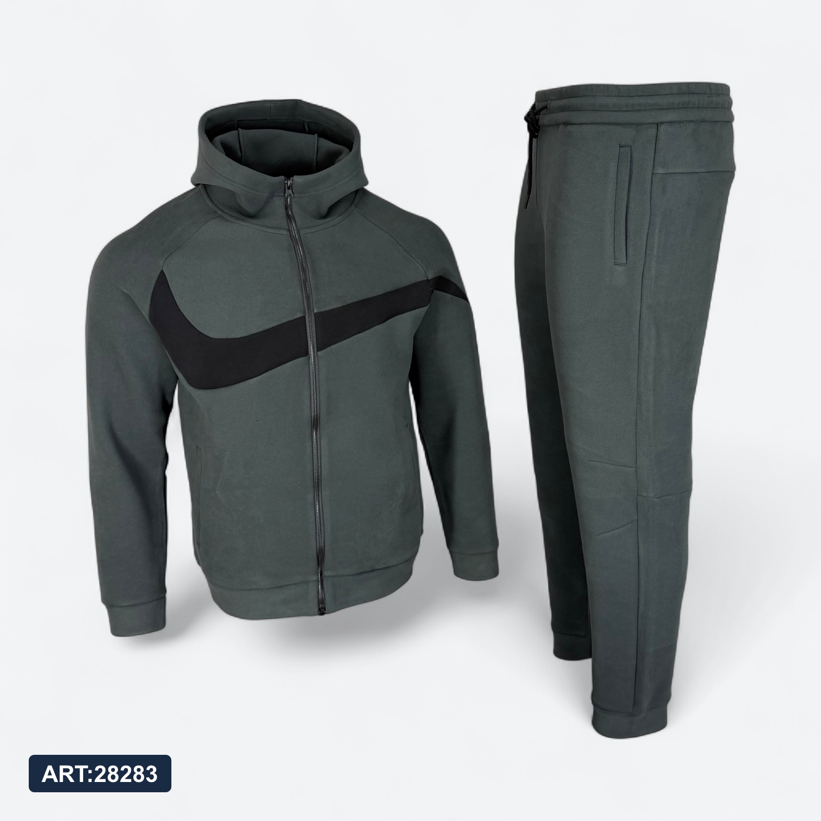 Костюм зимний Nike 2673 флис зеленый