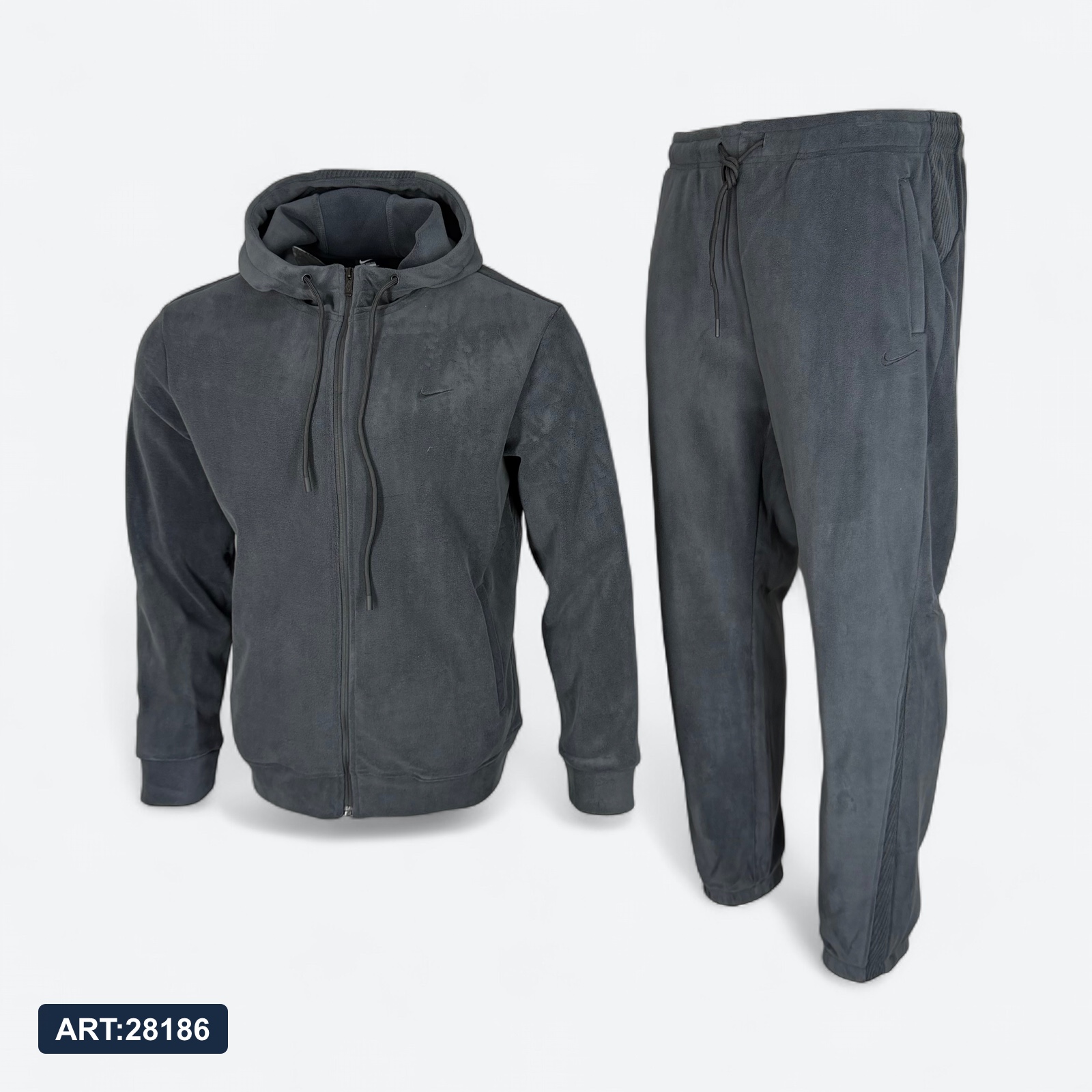 Костюм зимниий Nike 6093 флис серый