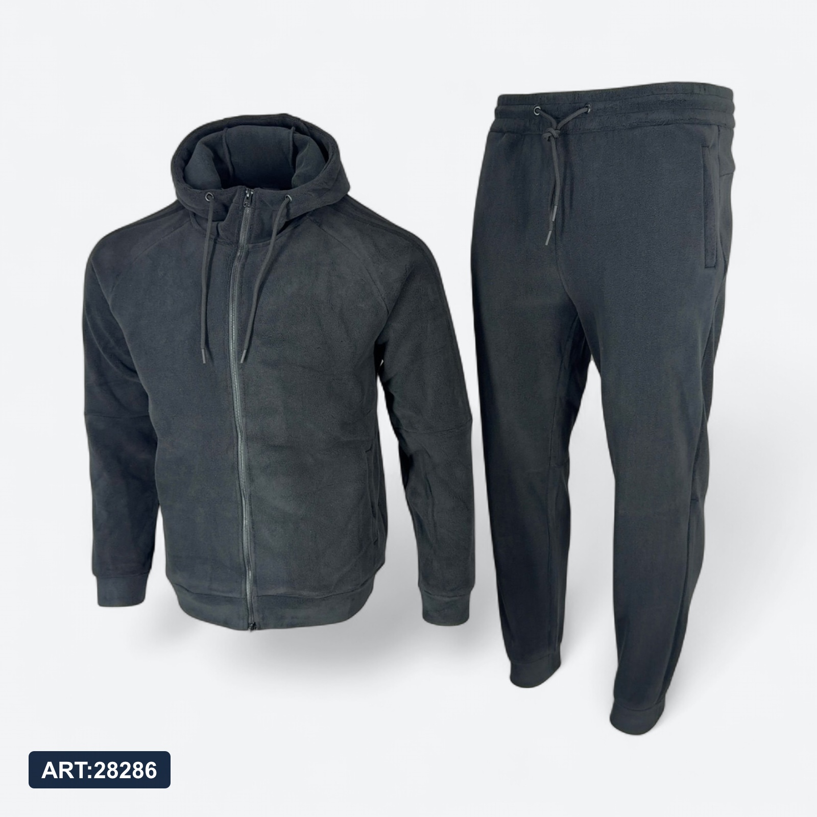 Костюм зимний Adidas 2698 Флис черный