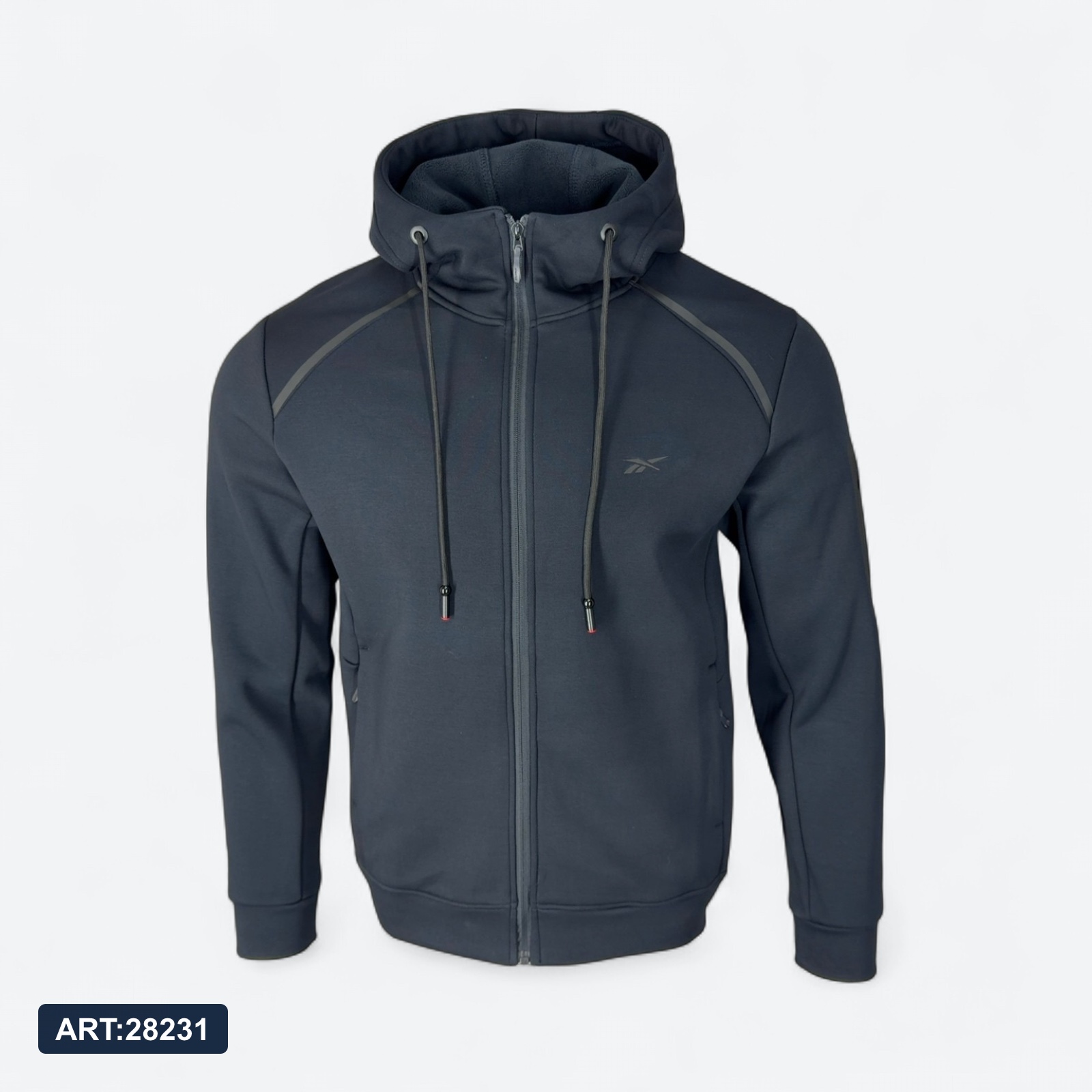 Костюм зимний Reebok 5653 хлопок + флис синий