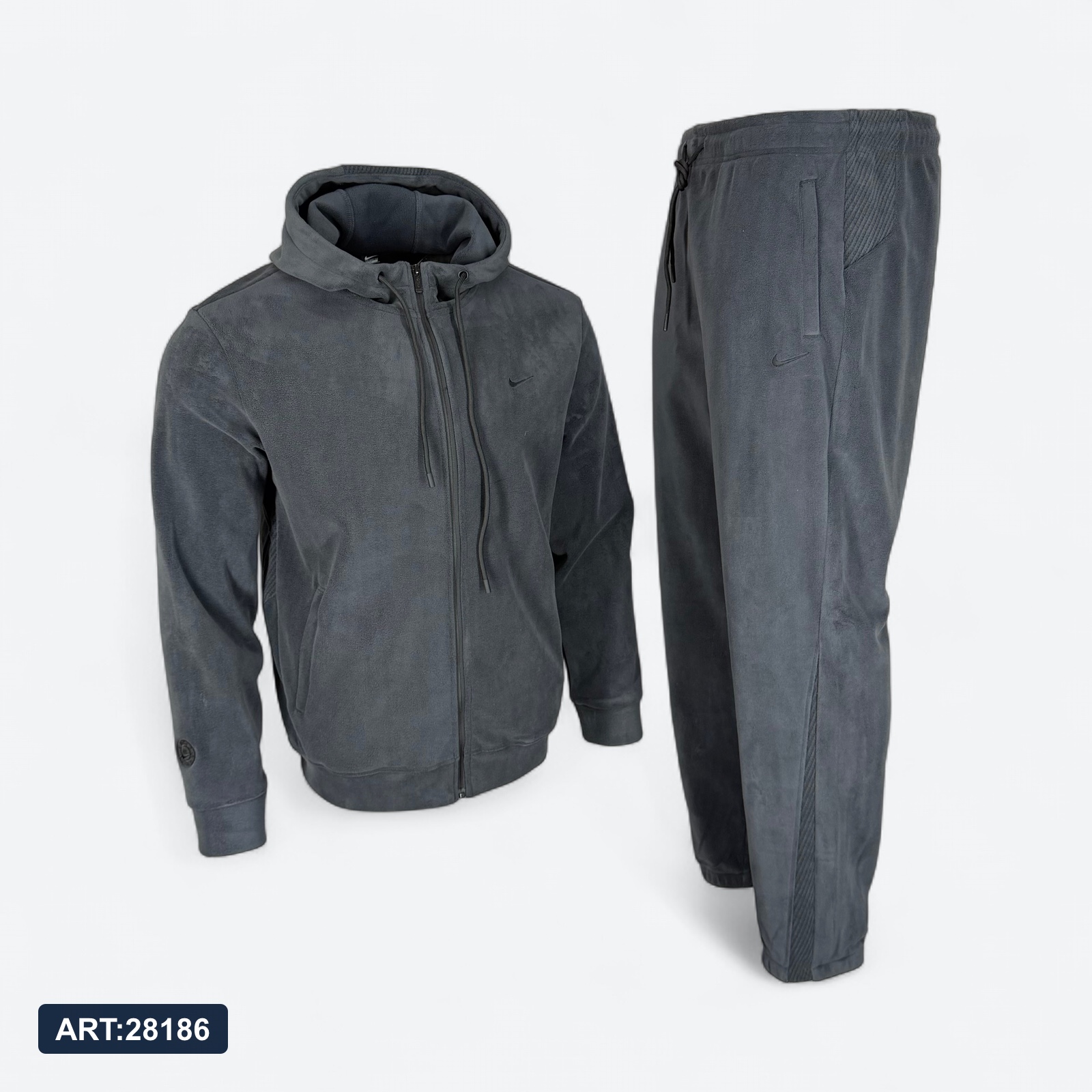 Костюм зимниий Nike 6093 флис серый